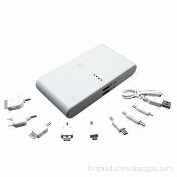 13,200mAh Power Bank with Fashionable Design, Can Charge for iPhone/iPad and Designs Welcomed